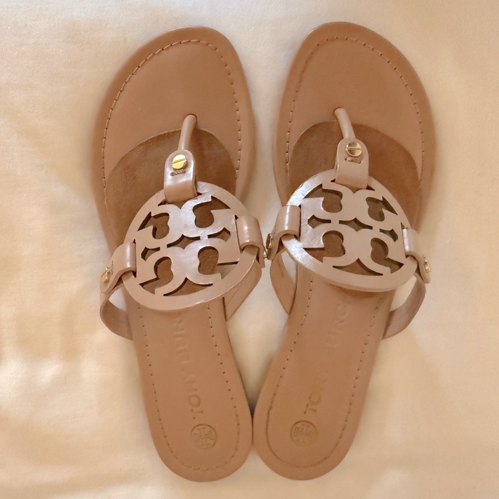 Tory Burch Tan Leather Sandals